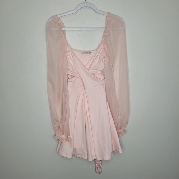 Lucy in the Sky Pink Mini Dress cute feminine ethereal size medium - Picture 4 of 9